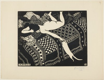 Lenistwo autorstwa Felix Edouard Vallotton