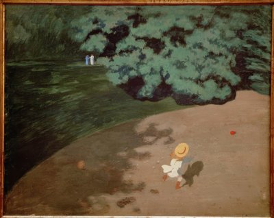 Czerwony balon autorstwa Felix Edouard Vallotton