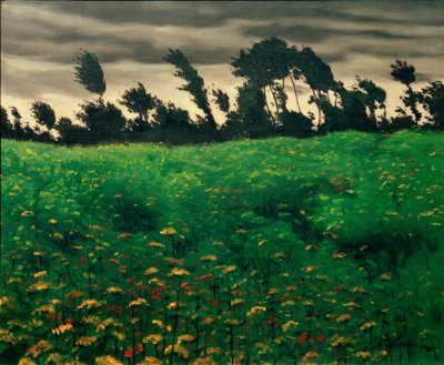 Kwieciste pole autorstwa Felix Edouard Vallotton