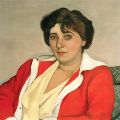Czerwony sweter autorstwa Felix Edouard Vallotton
