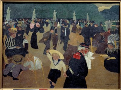 Le jardin du Luxembourg Obraz Felixa Vallottona (1865-1925) autorstwa Felix Edouard Vallotton