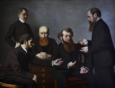 Pięciu malarzy Pięciu malarzy: Félix Vallotton, Pierre Bonnard, Édouard Vuillard... 1902-1903. autorstwa Felix Edouard Vallotton