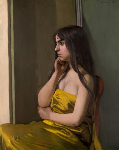 Żółte płótno autorstwa Felix Edouard Vallotton