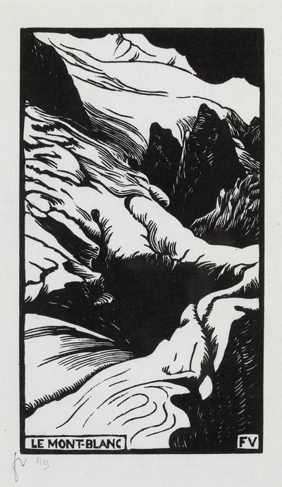 Mont Blanc, 1892 autorstwa Felix Edouard Vallotton