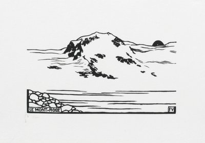 Monte Rosa, 1892 autorstwa Felix Edouard Vallotton