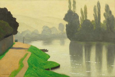 Poranna mgła w Andelys, 1917. autorstwa Felix Edouard Vallotton