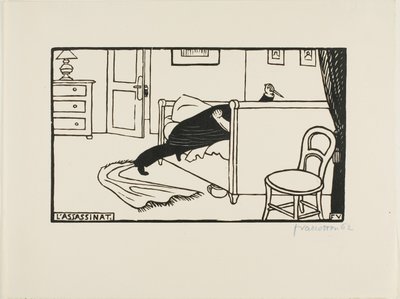 Morderca autorstwa Felix Edouard Vallotton