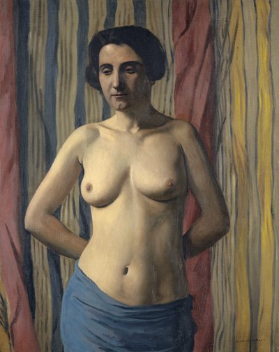 Akt z niebieską szarfą, 1922. autorstwa Felix Edouard Vallotton