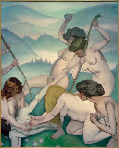 Orfeusz zarżnięty autorstwa Felix Edouard Vallotton