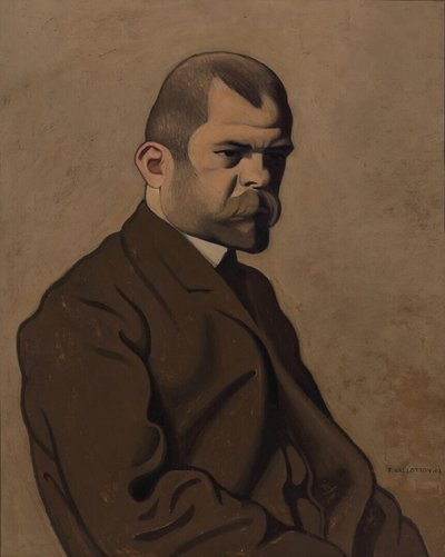Portret Ambroise Vollarda 1865-1939, 1902. autorstwa Felix Edouard Vallotton
