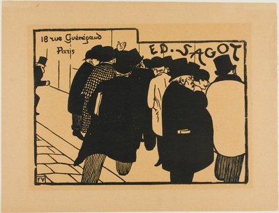 Miłośnicy druku autorstwa Felix Edouard Vallotton