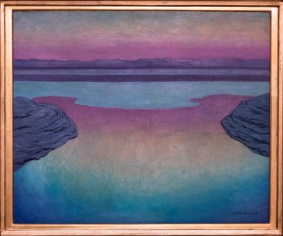 Rosnący przypływ wieczorem autorstwa Felix Edouard Vallotton