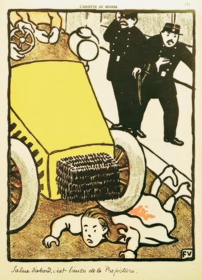 Przywitaj się, to samochód prefektury! autorstwa Felix Edouard Vallotton