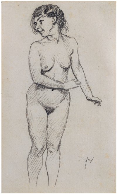Stojący nago autorstwa Felix Edouard Vallotton