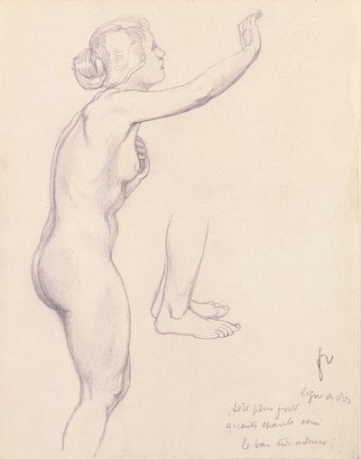 Studium dla Perseusza i Andromedy, 1918 autorstwa Felix Edouard Vallotton