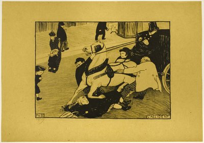 Wypadek autorstwa Felix Edouard Vallotton