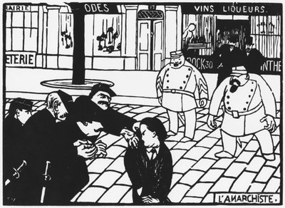 Anarchista, 1892 autorstwa Felix Edouard Vallotton