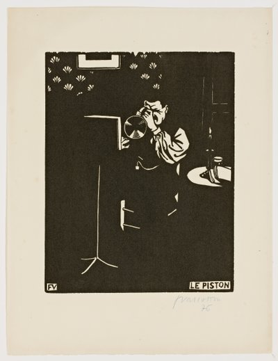 Kornet z serii „Instrumenty muzyczne”, 1896-97 autorstwa Felix Edouard Vallotton