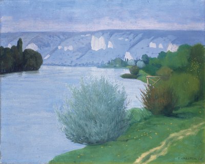 Sekwana w pobliżu Les Andelys, 1916 autorstwa Felix Edouard Vallotton