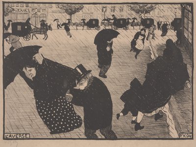 Prysznic autorstwa Felix Edouard Vallotton