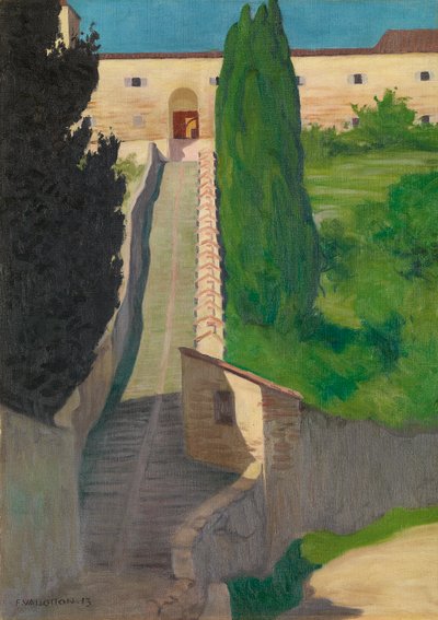 Schody klasztoru San Marco, Perugia, 1913 autorstwa Felix Edouard Vallotton