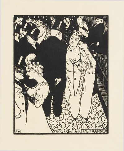 Nieznajomy, 1894 autorstwa Felix Edouard Vallotton