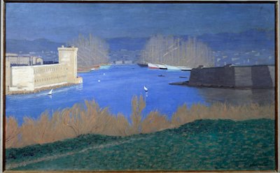 Widok na port w Marsylii Obraz Felixa Vallottona (1865-1925) 1901 Kolekcja prywatna - Widok na port w Marsylii. Obraz Felixa Vallottona (1865-1925) autorstwa Felix Edouard Vallotton