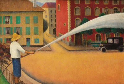 Zraszacz, ok. 1925 (olej na płótnie) autorstwa Felix Elie Tobeen