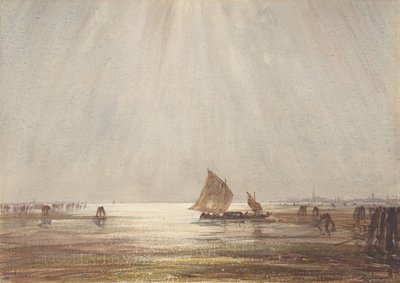 Łódź rybacka wenecka, b.d. autorstwa Felix Francois Georges Philibert Ziem