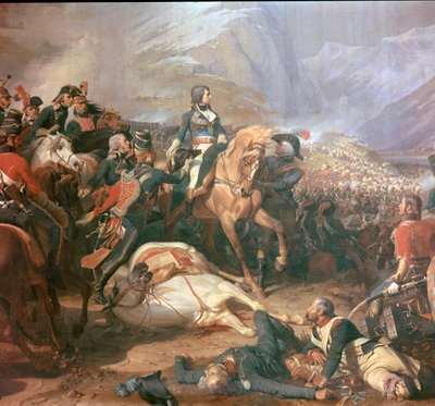 Obraz Napoleona w bitwie pod Rivoli, XVIII w. autorstwa Felix Henri Emmanuel Philippoteaux