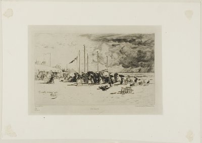 Szkwał w Trouville autorstwa Felix Hilaire Buhot