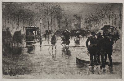 Artyści powracający z Salonu, 1877. autorstwa Felix Hilaire Buhot