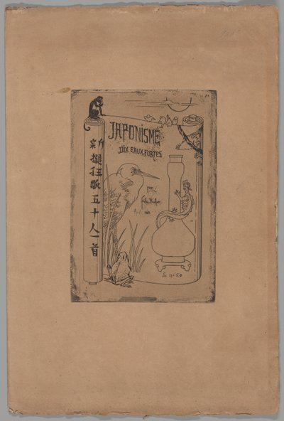 Okładka do Japonisme autorstwa Felix Hilaire Buhot