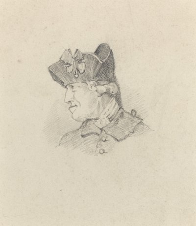 Głowa człowieka. autorstwa Felix Hilaire Buhot