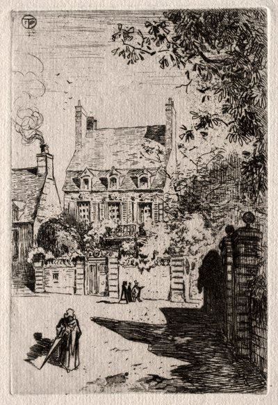 W prowincji: Dom w Orleanie, c. 1875. autorstwa Felix Hilaire Buhot