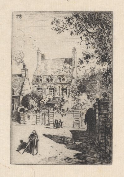 W Prowincjach - Dom Orleański Valognes, 1860-98. autorstwa Felix Hilaire Buhot