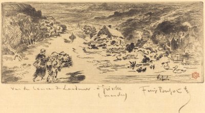 Wejście do Landemer (Haga) autorstwa Felix Hilaire Buhot