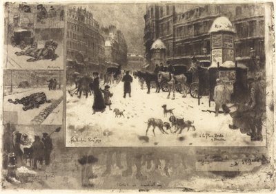 Zima w Paryżu Zima w Paryżu, 1879. autorstwa Felix Hilaire Buhot