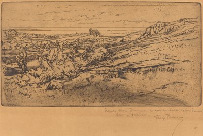 Kaplica św. Michała w Estre (wersja druga) autorstwa Felix Hilaire Buhot