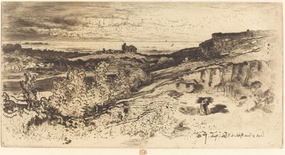 Kaplica św. Michała w Estre autorstwa Felix Hilaire Buhot