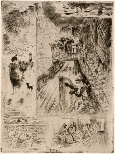 Przejście Przejście, 1879-1885. autorstwa Felix Hilaire Buhot
