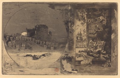 Le Château des hiboux Zamek Sów, 1877-1887. autorstwa Felix Hilaire Buhot