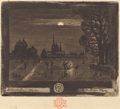 Godzina policyjna Godzina policyjna [recto], 18741875. autorstwa Felix Hilaire Buhot