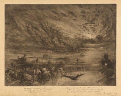 Les Esprits des Villes Mortes (Duchy z miast umarłych) autorstwa Felix Hilaire Buhot