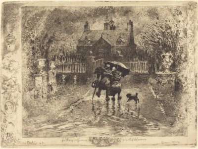 Sąsiedzi na wsi Sąsiedzi na wsi, 18791880. autorstwa Felix Hilaire Buhot