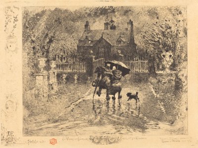 Sąsiedzi na wsi Sąsiedzi na wsi, 18791880. autorstwa Felix Hilaire Buhot