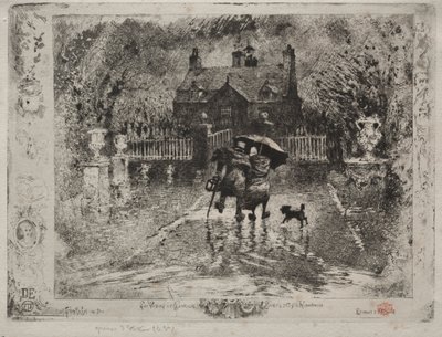 Sąsiedzi wiejski, 1879-1880. autorstwa Felix Hilaire Buhot