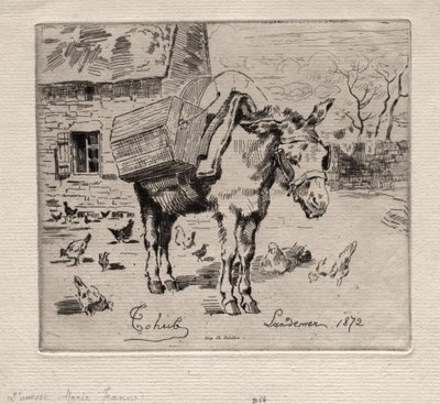 Muł, Marie-Jeanne, 1872. autorstwa Felix Hilaire Buhot