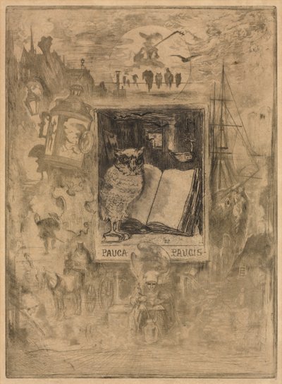 Sowa autorstwa Felix Hilaire Buhot