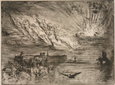 Duchy z miast umarłych, 1885. autorstwa Felix Hilaire Buhot